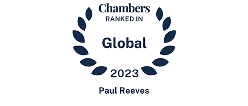 Paul Reeves - Ranked in - Chambers Global 2023